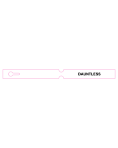 254x20mm Dauntless Loop Through Tag