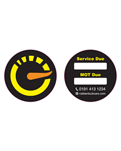 80mm Diameter Rubber Duck Cars Window Stickers