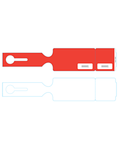 61x304mm Red Bag Tags 