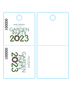 125x60mm Waitrose Cloakroom Tags