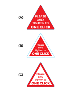 50x50mm Warning Triangle Labels