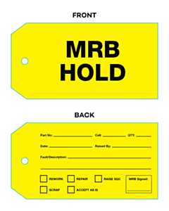 MRB Hold Tag
