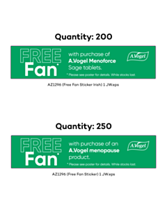 110x25mm Fan Labels - 2 Sorts