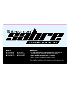 90x149mm Spectrum Sabre Labels - 2023 Design