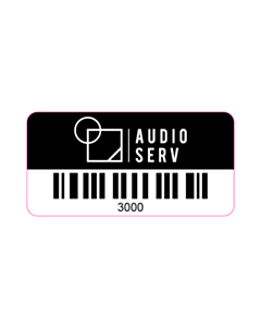 50x25mm AudioServ Asset Labels
