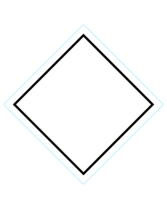 Blank White Placard Labels 250x250mm