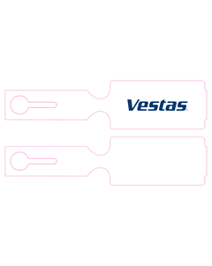 61x254mm Vesta Loop Through Tags