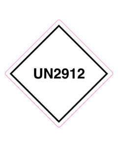100x100mm UN2912 Label