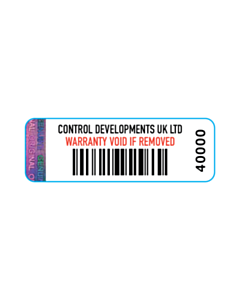 30x10mm Control Developments Asset Labels