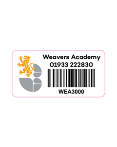 50x25mm Weavers Academy Tamper Labels