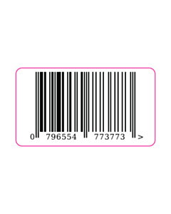57x32mm Roebuck Estates Barcode Label - 1 Sort