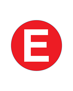 30mm Diameter Emergency Light Indicator Label