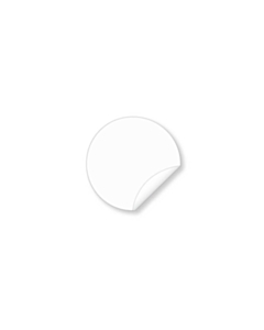 25mm Diameter Clear Seal Stickers