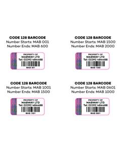 40x20mm Mabway Tamper Evident Asset Labels 
