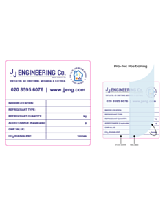 100x100mm JJ Engineering Service Write and Seal Labels 