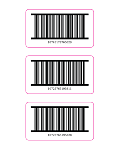 57x32mm ITF-14 Barcode Labels - 3 Sorts