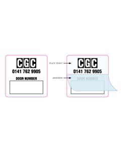 City Gate Construction Door Number Write & Seal Labels 