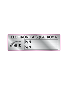 45x14mm Elt Elettronica Serial Label