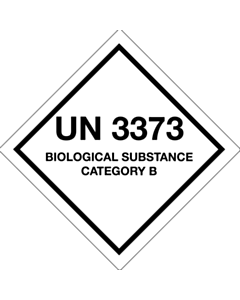 UN 3373 Biological Substance Labels 50x50mm
