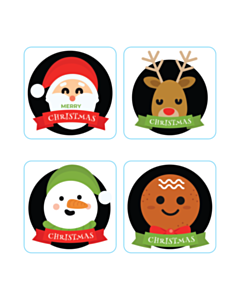 25x25mm Christmas Sheet Labels 