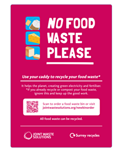 A5 No Food Waste Please Labels (New) 