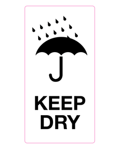 75x110mm CPG Logistics Keep Dry Labels