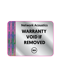 40x30mm Network Acoustics Warranty Void Labels