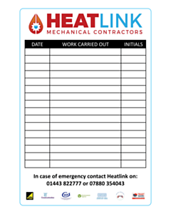 100x150mm Heat Link Service Labels 