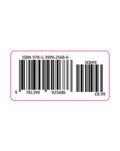 60x30mm IBSN & Price Barcode Label