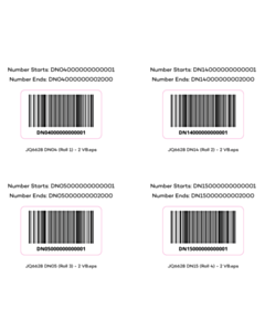50x30mm DNA Nudge Code 128 Barcode Labels 