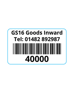 50x30mm Code 39 GS16 Barcode Labels