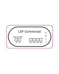 40x20mm London Shop Fitter Commercial Labels 