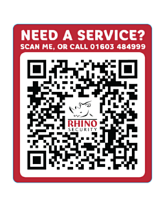 70x80mm Rhino Security Service Labels 