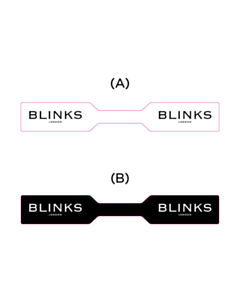 62x9mm Blink London Self Cling Tags 