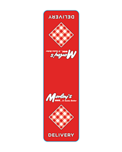 81x22mm Morleys Fast Food Small Seal Labels 