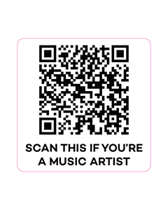 120x120mm Scan if You're an Artist QR Labels 