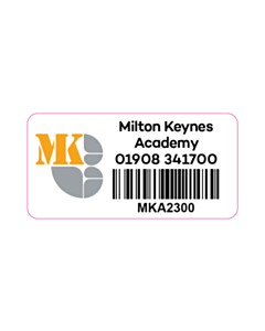 50x20mm Milton Keynes Academy Tamper Labels