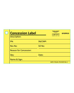 120x60mm Aston Martin Concession Tag 