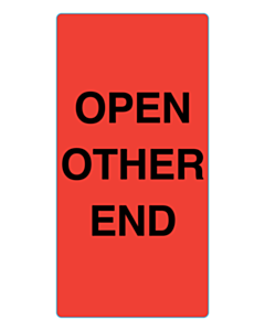 150x75mm Open Other End Labels 