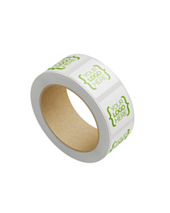 Custom 50x50mm Square Recycled Paper Stickers
