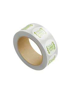 Custom 30mm Diameter Wash-Off Stickers