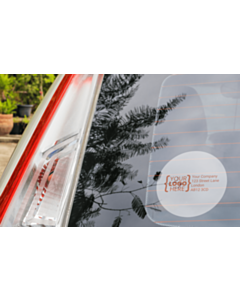 Custom 100mm Diameter Window Stickers