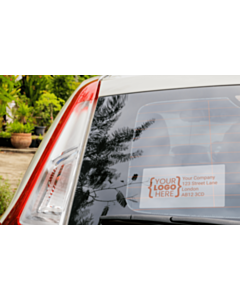 Custom 150x80mm Window Stickers