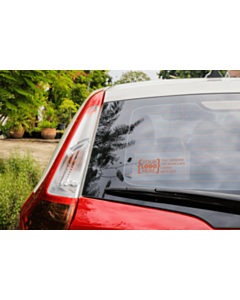 Custom 150x80mm Clear Window Stickers