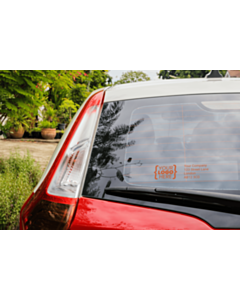 Custom 270x50mm Clear Window Stickers
