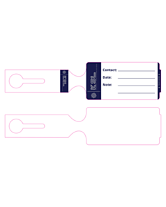254x61mm Key Services Loop Through Tag