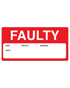  120x60mm Faulty Labels