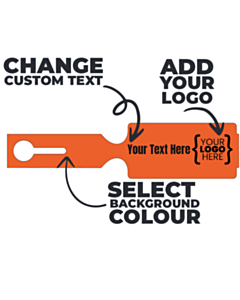 Custom Loop Lock Labels 254x61mm