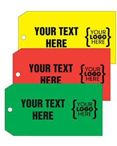 Custom Inspection Tags 134x67mm Double Sided