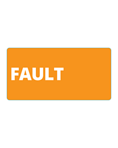 50x100mm Fault Machine Labels